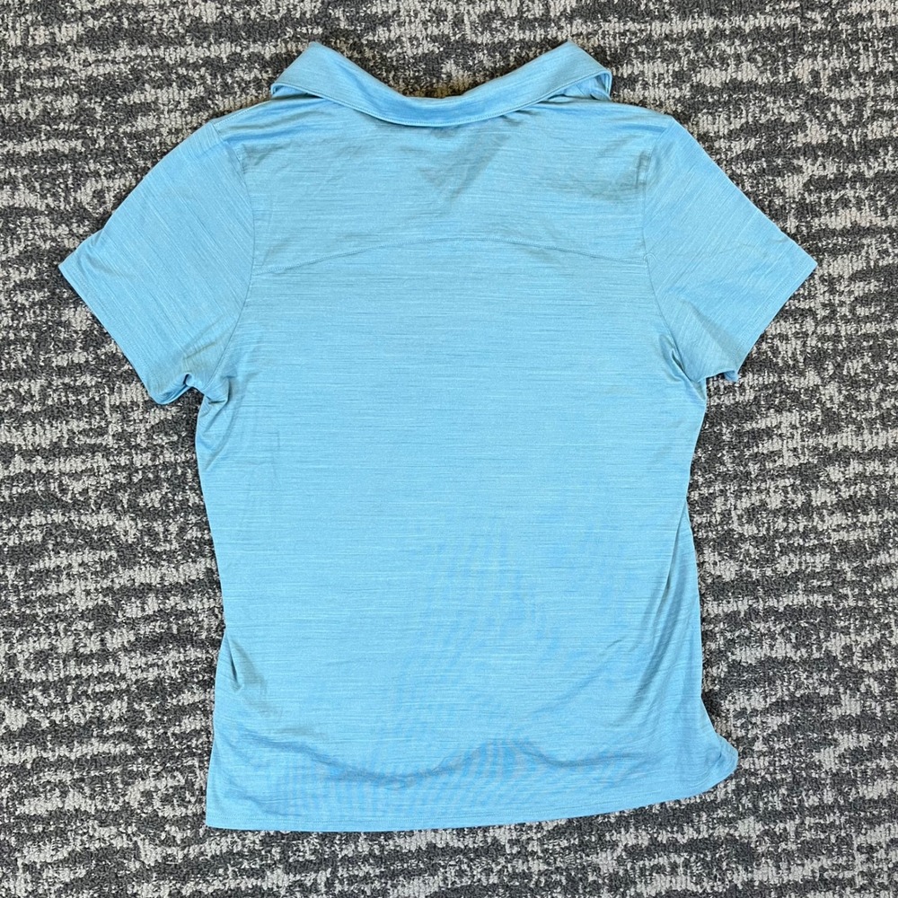 Puma Polo Shirt Womens XL Blue Cloudspun Golf V-Neck UPF 40 532991-25 - Picture 2 of 10